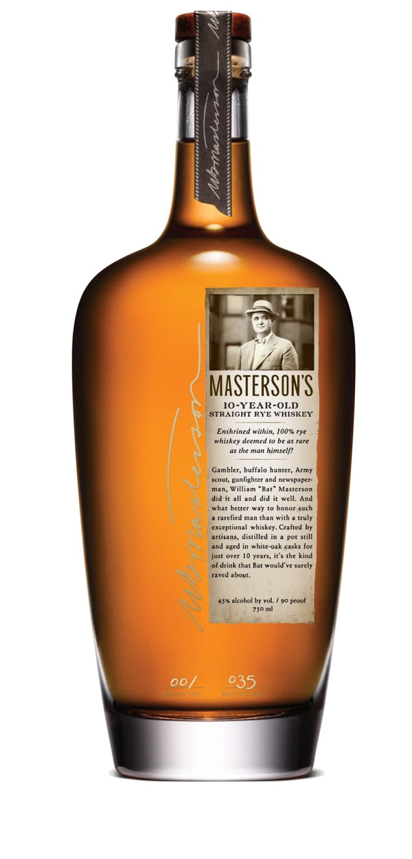 Masterson's 10 Year Old Rye Whiskey
