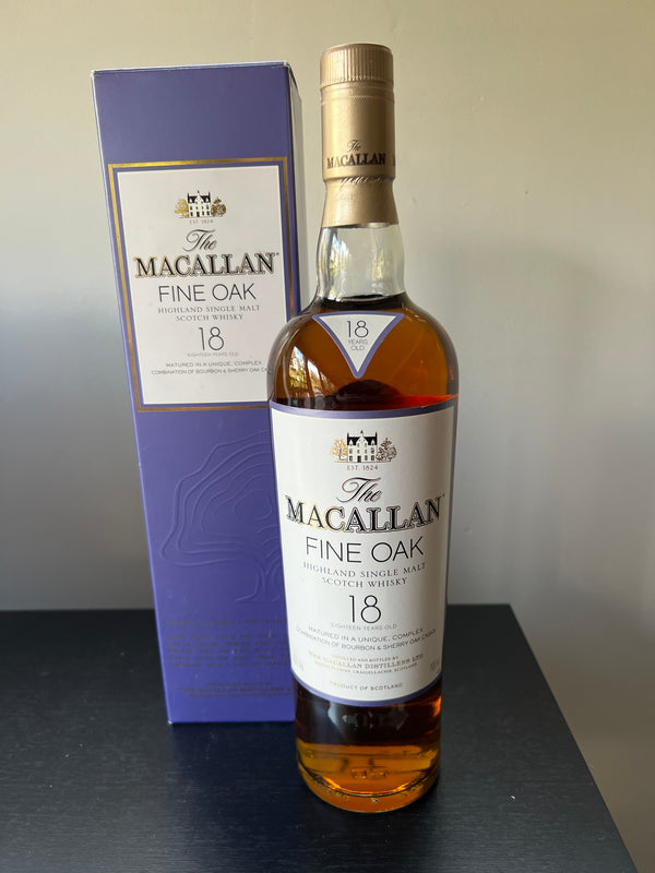 The Macallan Fine Oak 18 Year Old Single Malt Scotch Whisky (700ml)