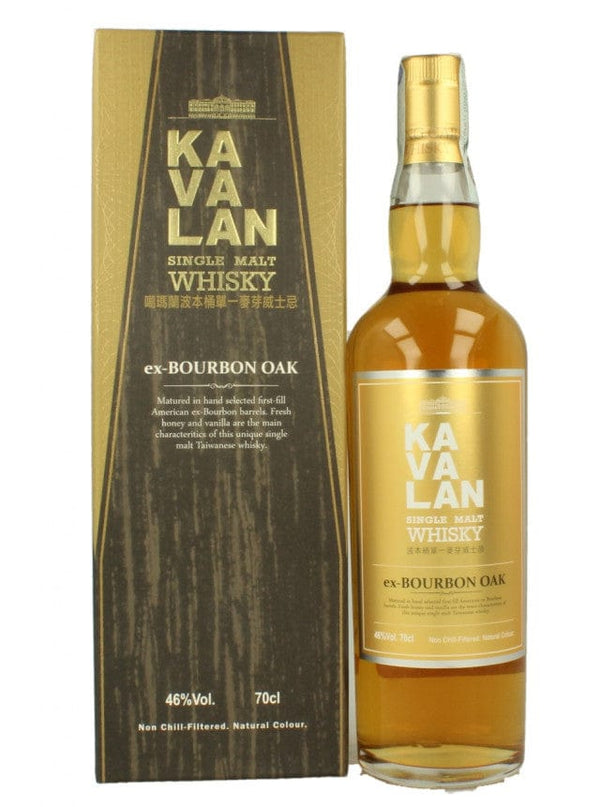 Kavalan Ex Bourbon Oak Single Malt Taiwanese Whisky 700mL (46% ABV)
